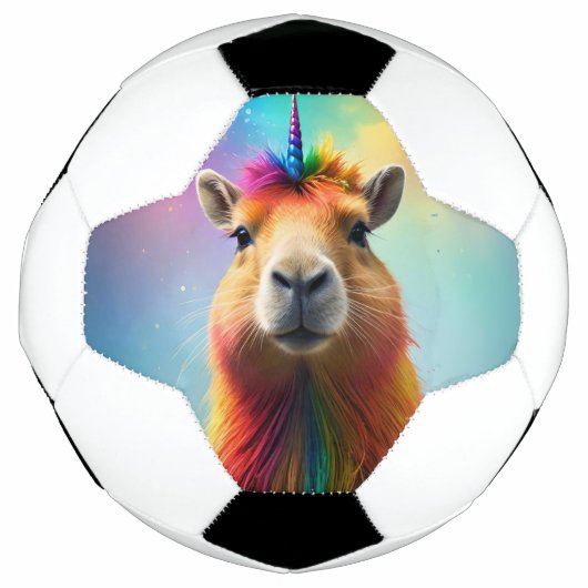 Prismhorn: De regenboog Capybaraicorn, Voetbal (Voorkant)