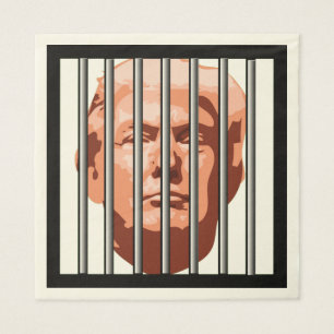 Prison Bars Trump Impeachment Party Servet