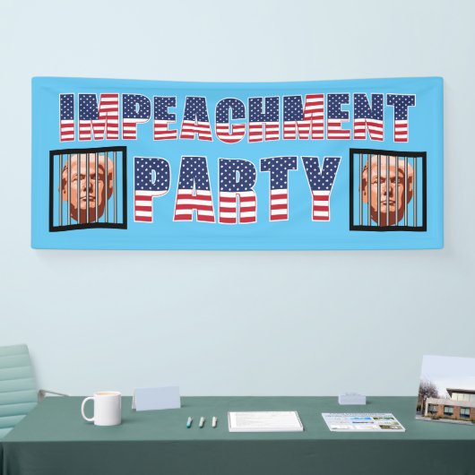 Prison Bars Trump Impeachment Party Spandoek (Beurs)