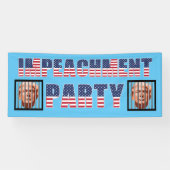 Prison Bars Trump Impeachment Party Spandoek (Horizontaal)