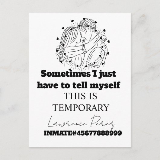 Prison Cards Long Distance Cute Briefkaart (Voorkant)