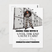 Prison Cards Long Distance Doing Time Briefkaart (Voorkant / Achterkant)
