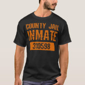 Prison Inmate Costume County Jail Inmate T-shirt (Voorkant)