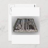 PRISON JAIL BAR CODE BRIEFKAART (Voorkant / Achterkant)