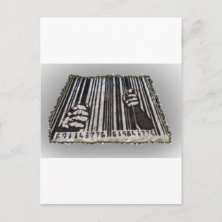 PRISON JAIL BAR CODE BRIEFKAART