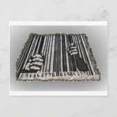 PRISON JAIL BAR CODE BRIEFKAART (Voorkant)