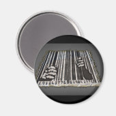 PRISON JAIL BAR CODE MAGNEET (Voorkant / Achterkant)
