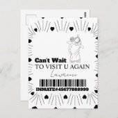 Prison Kaarten Lange Afstand Bezoek Koppels (Voorkant / Achterkant)