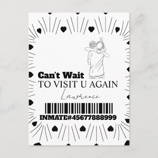 Prison Kaarten Lange Afstand Bezoek Koppels (Voorkant)