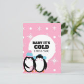 Prison Long Distance Winter Love Briefkaart (Staand voorkant)