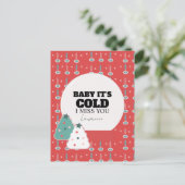 Prison Long Distance Winter Love Christmas  Briefkaart (Staand voorkant)