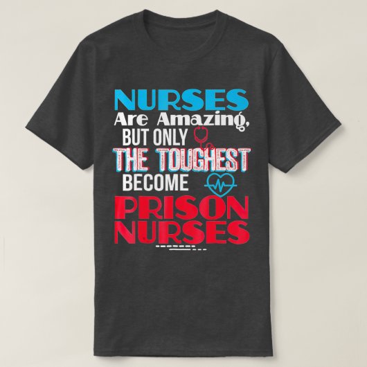 Prison Nurse  RN Registered Correctional Nurse Gif T-shirt (Design voorkant)