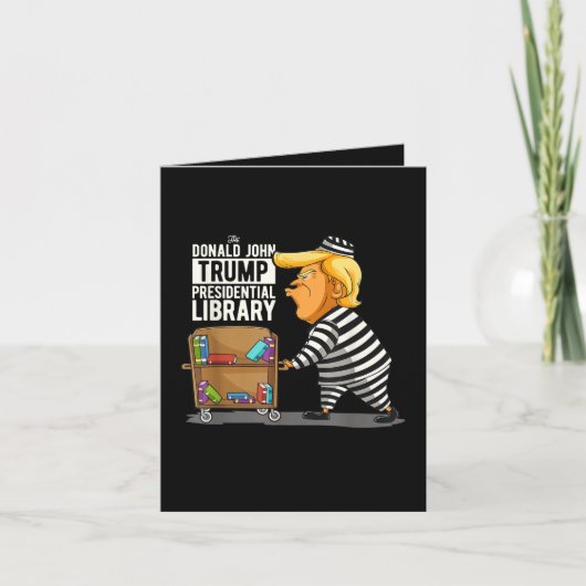 Prison Trump Presidential Library Feestdagen Kaart (Voorkant)