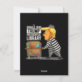 Prison Trump Presidential Library Feestdagenkaart (Achterkant)