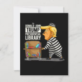 Prison Trump Presidential Library Feestdagenkaart (Voorkant)