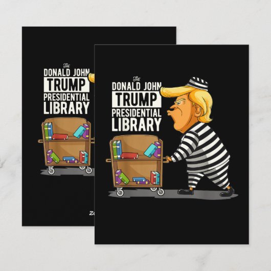 Prison Trump Presidential Library Feestdagenkaart (Voorkant / Achterkant)