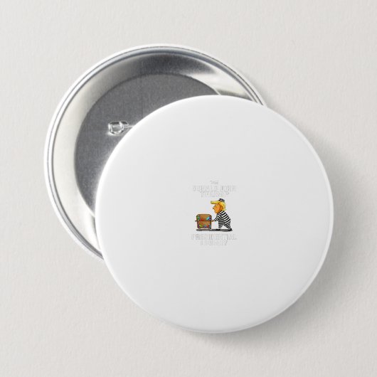 Prison Trump Presidential Library Funny Anti Ronde Button 7,6 Cm (Voorkant /achterkant)