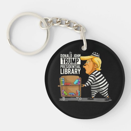 Prison Trump Presidential Library Sleutelhanger (Voorkant)