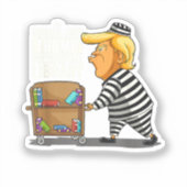 Prison Trump Presidential Library Sticker (Voorkant)