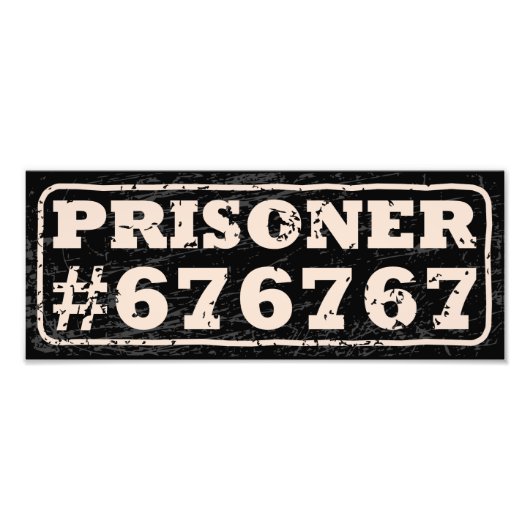 Prisoner 67 Meme Poster (Voorkant)
