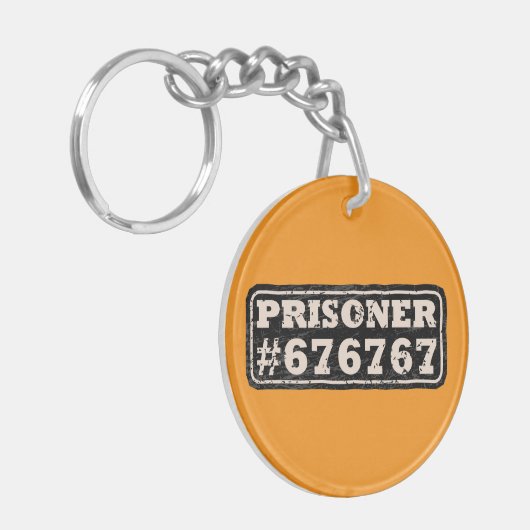 Prisoner 67 Meme Sleutelhanger (Voorkant Links)