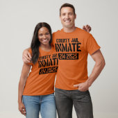 Prisoner County Jail Inmate Halloween Men Design T-shirt (Unisex)