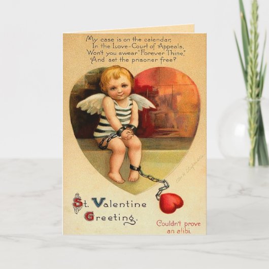 Prisoner of Love Valentine's Day Card Feestdagen Kaart (Voorkant)