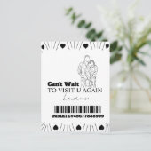 Prisonkaarten Lange Afstand Bezoek Koppels Hartjes Briefkaart (Staand voorkant)