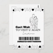 Prisonkaarten Lange Afstand Bezoek Koppels Hartjes Briefkaart (Voorkant / Achterkant)