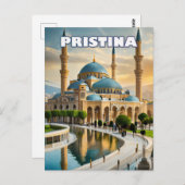 Pristina, het bloeiende hart van Kosovo Briefkaart (Voorkant / Achterkant)