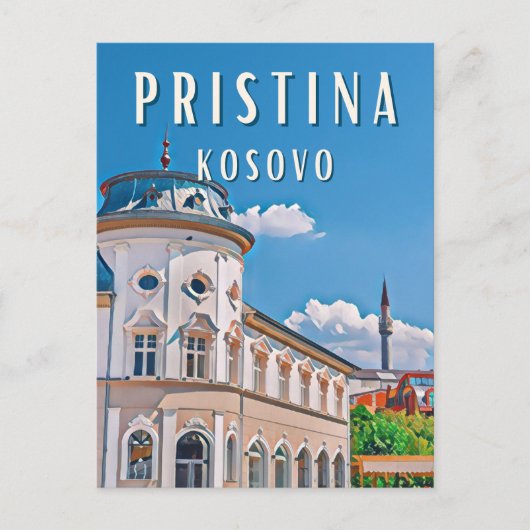 Pristina, het hart van Kosovo Briefkaart (Voorkant)
