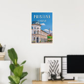 Pristina, het hart van Kosovo Poster (Thuiskantoor)