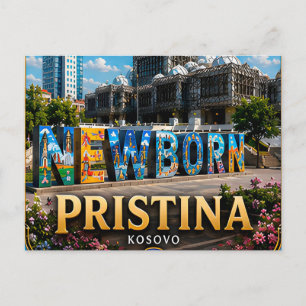 Pristina Kosovo Balkan Hoofdstad Reis 📍 Briefkaart