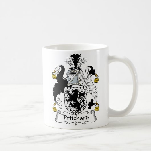 Pritchard Family Crest Koffiemok (Rechts)