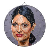 Priti Patel 1 Dartboard Dartbord (Voorkant)
