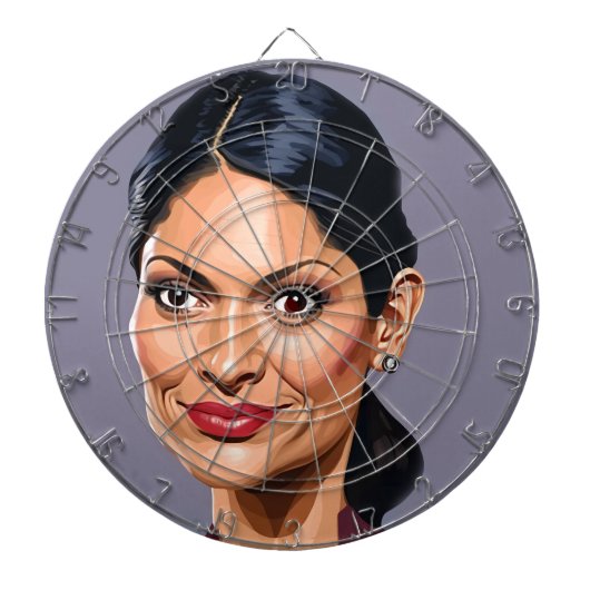Priti Patel 1 Dartboard Dartbord (Voorkant)