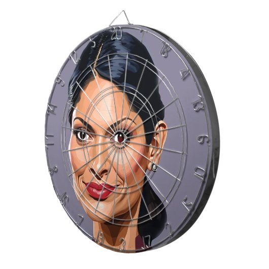 Priti Patel 1 Dartboard Dartbord (Voorkant Rechts)