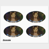 Pritty Kat Ovale Sticker (Vel)