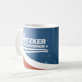 PRITZKER - JB Pritzker voor gouverneur Koffiemok (Voorkant links)