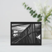 pritzker pavilion : winter (b&w) briefkaart (Staand voorkant)