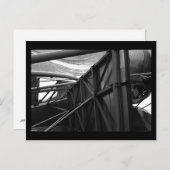 pritzker pavilion : winter (b&w) briefkaart (Voorkant / Achterkant)