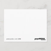 pritzker pavilion : winter (b&w) briefkaart (Achterkant)