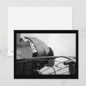 pritzker pavilion : winter (b&w) briefkaart (Voorkant / Achterkant)