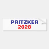 Pritzker voor President 2028 Bumpersticker (Voorkant)