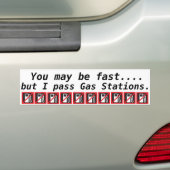 Prius Bumpersticker Je kunt snel zijn (Op auto)