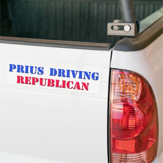 priusdriving republikeins bumpersticker (Op Truck)