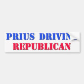 priusdriving republikeins bumpersticker (Voorkant)