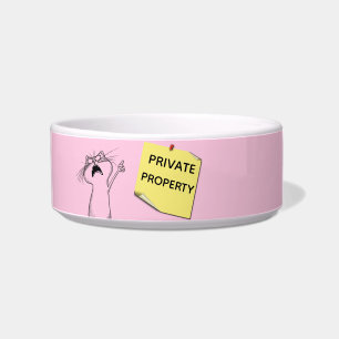 Privaat eigendom voerbakje