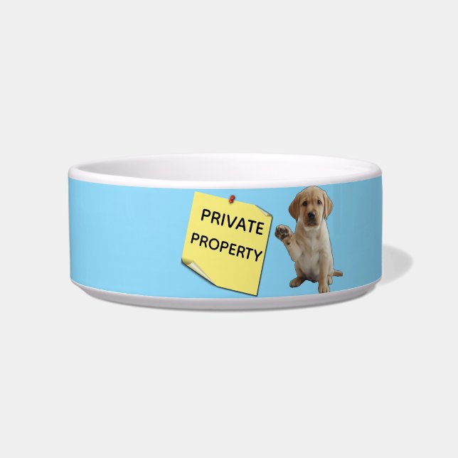 Privaat eigendom voerbakje (Voorkant)