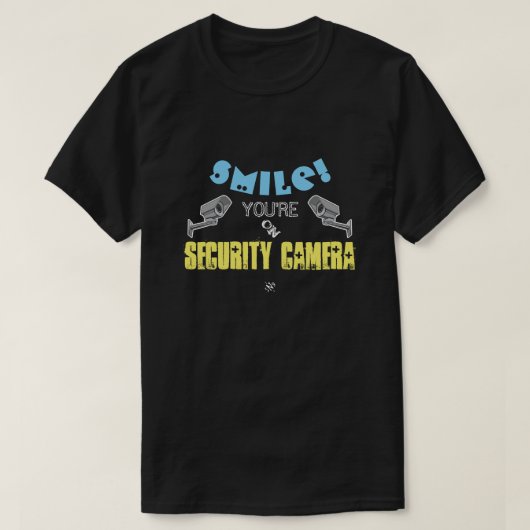 Privacy & beveiligingcamera sarcastische grap v2 t-shirt (Design voorkant)